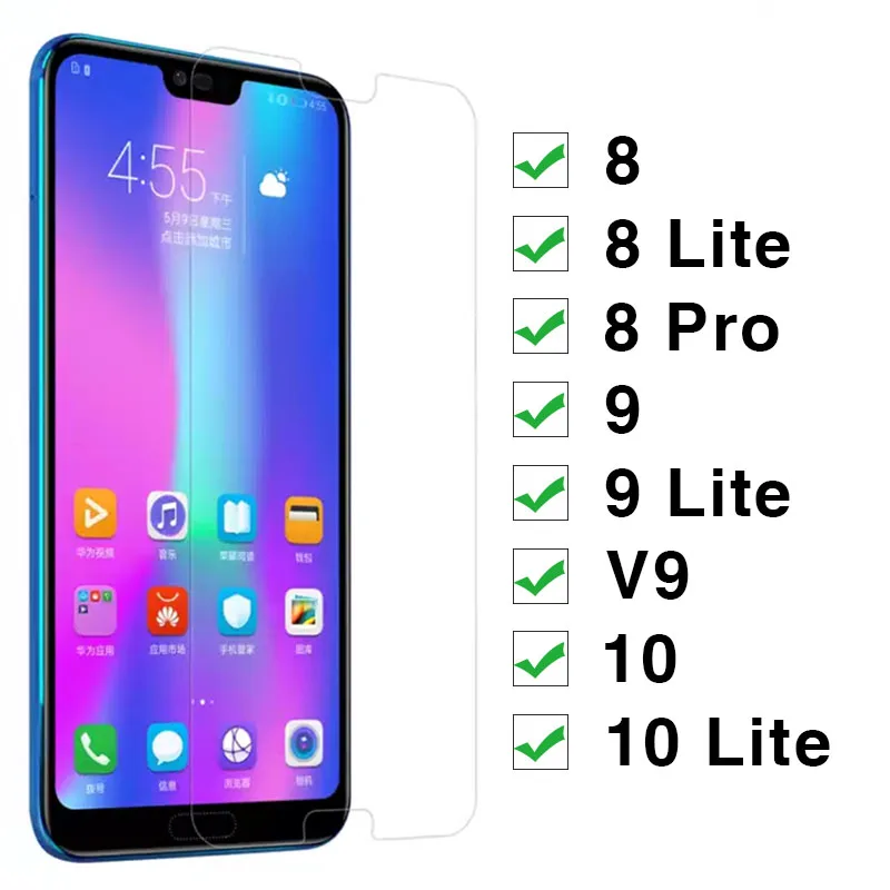 Защитное стекло для Honor 9 Lite 8 Pro 10 V9 закаленное Huawei hono Honor9 Honor10 8lite 9lite Защитная