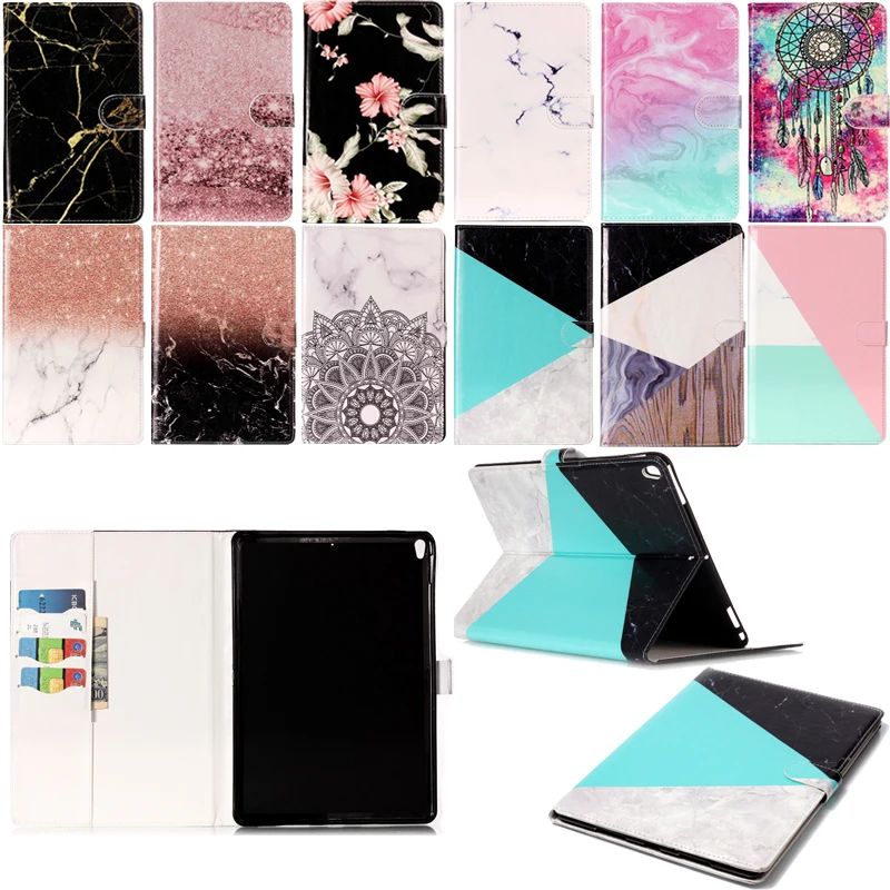Чехол Funda 9 7 дюйма для Apple iPad Air 2 6-го поколения модный мраморный кожаный кошелек