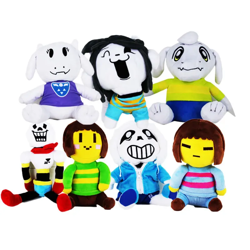 Мягкая кукла Undertale Sans Asriel Toriel Temmie Frisk Chara Undyne плюшевая игрушка 7 стилей|plush figures|doll