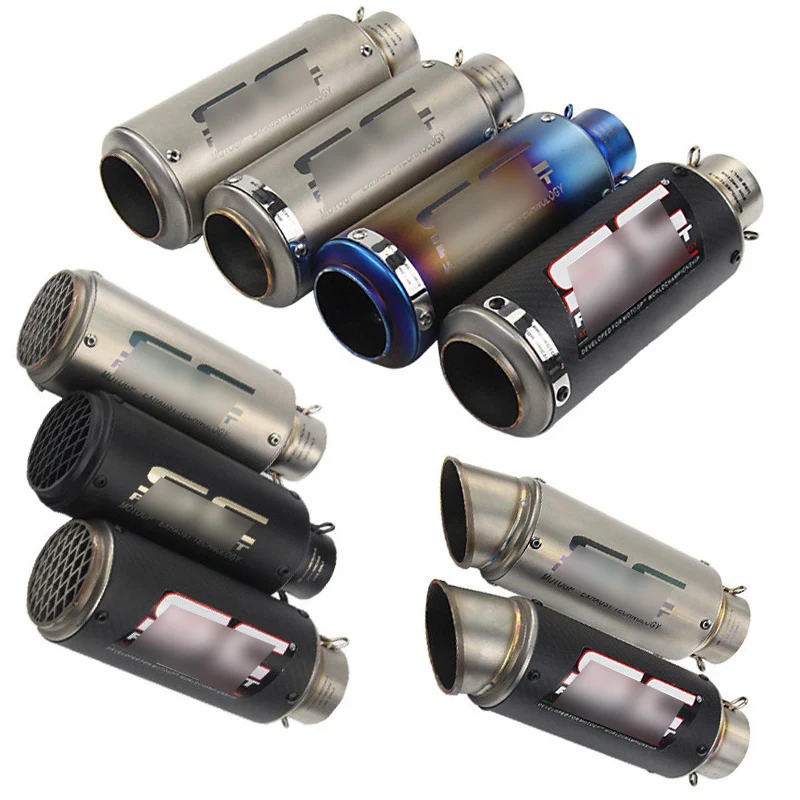 

Universal 38-51 mm 60.5 mm Motorcycle Exhaust Muffler Pipe Stainless Steel Carbon Fiber Tail Escape with DB Killer 245 mm 300 mm