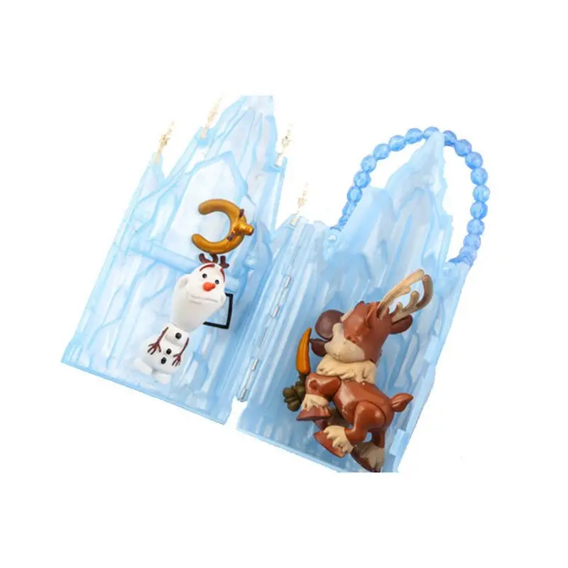 Игрушки Принцессы Disney 6 шт./лот 16 см замороженная Эльза Анна Олаф Свен замок