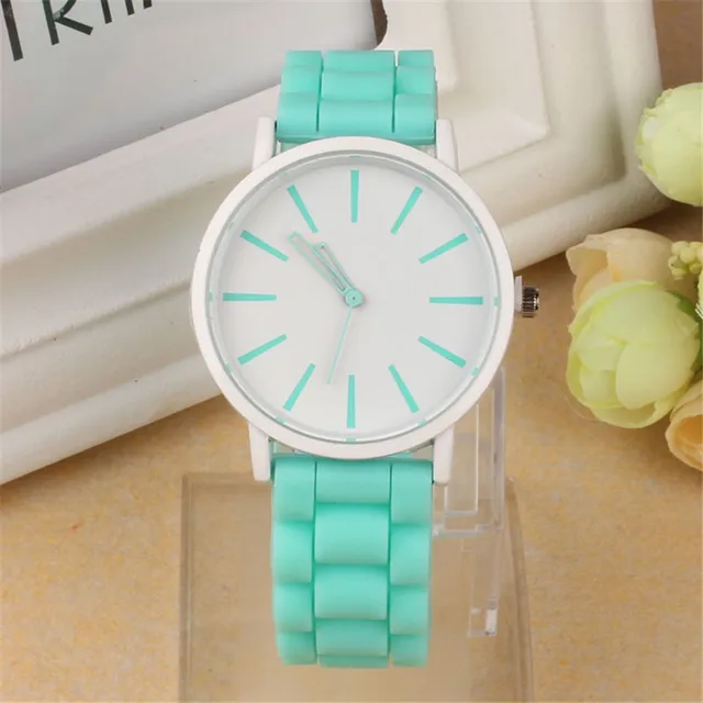 Womens Mens Quartz Watch 1 PC Candy Color Silicone Strap Rubber Unisex Analog Nu Womens Mens Quartz Watch 1 PC Candy Color Silicone Strap Rubber Unisex Analog Nu