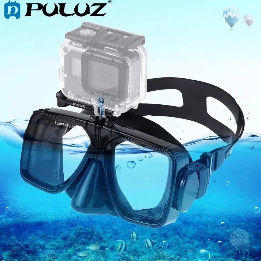 

PULUZ Water Sports Equipment Diving Mask Swimming Glasses for DJI Osmo Action Camera/GoPro HERO7/6/5 Session/Xiaoyi