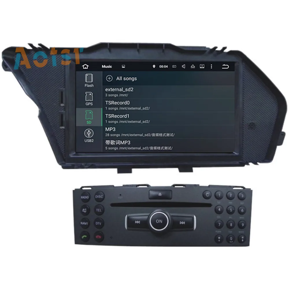 Cheap 4 Core Android6.0/7.1 Car Radio Car CD DVD Player Stereo GPS Navigation For Mercedes-Benz GLK 2008-2010 GLK X204 GLK 300 GLK 350 4