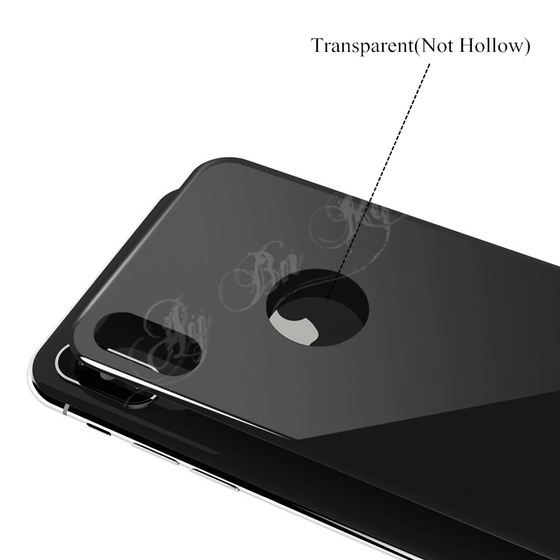 2 шт 3D полное покрытие задней части стекла протектор для iphone Xs Max Xr 6 6S 7 8 Plus 9H Закаленное стекло пленка черный белый прозрачный