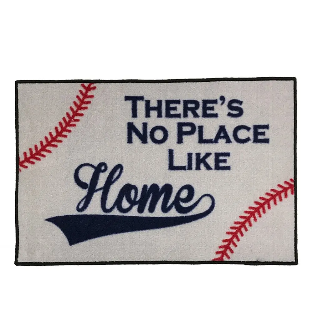 There S No Place Like Home Baseball Entry Doormat For