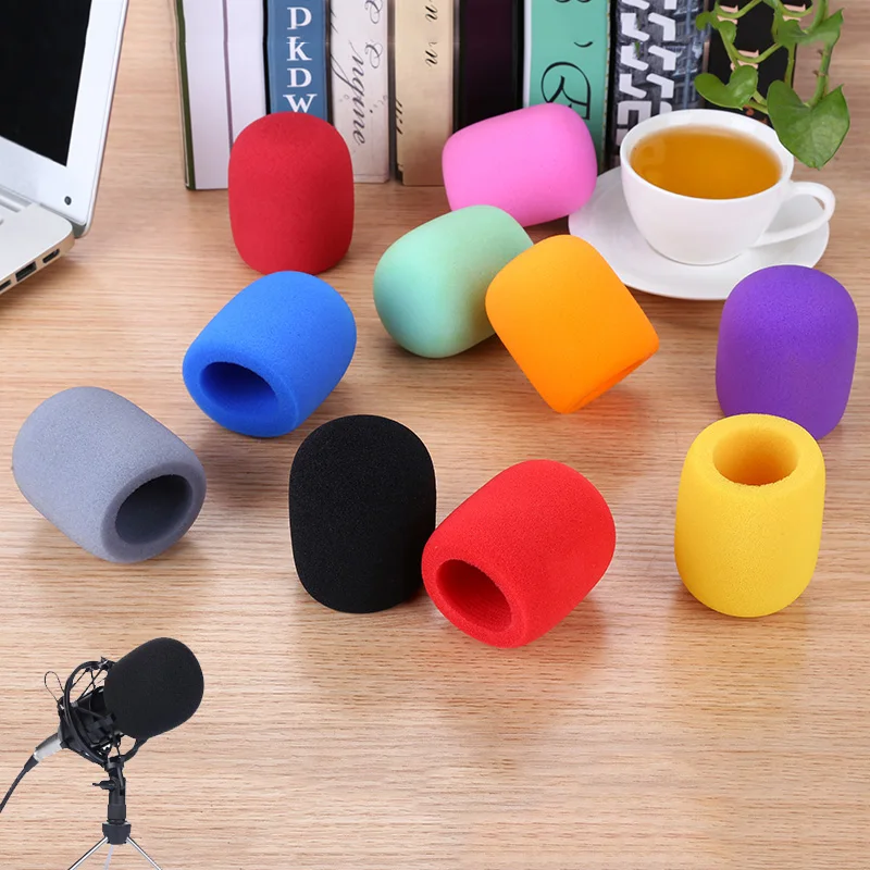 

Universal Thickened Microphone Sponge Cover with Elasticity for Home KTV Bar Office Conference microphones Foam Windscreen