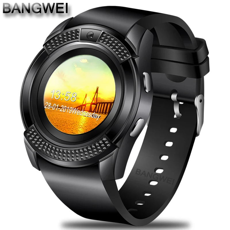 

Smart Watch Clock With Sim Card Slot Push Message Bluetooth Connectivity Android Phone Better Than DZ09 Smartwatch Men Watch