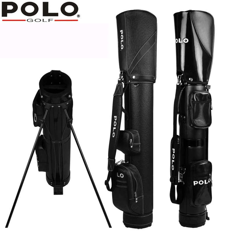 

Brand Polo Genuine New Golf Standard Package Waterproof PU Professional Support RackBag Black Ball Gun Bag Brand Men Bag Cover