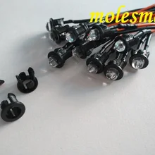 5x5 мм 12 В DC Предварительно проводной водный яркий светодиодный+ пластиковый корпус под светодиод свет лампы красный желтый синий зеленый белый оранжевый УФ розовый теплый белый