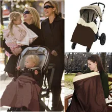 Детская коляска кофейное одеяло ветрозащитное и коричневое водонепроницаемые одеяла внутри теплое шерстяное одеяло Универсальное Детское Одеяло