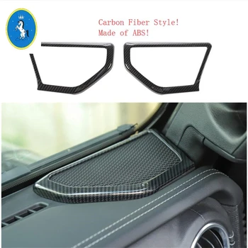 

Yimaautotrims Auto Accessory Pillar A Stereo Speaker Audio Loudspeaker Sound Cover Colorful Fit For Jeep Wrangler JL 2018 - 2020