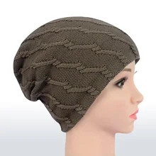 Зимняя женская однотонная ветрозащитная вязаная шапка плюс бархатная зимняя шапка толстые теплые вязаные шапочки Skullies Bonnet Homme Gorros