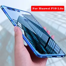 

Transparent Plating case for huawei P9 P10 Lite cases Ultra thin soft TPU electroplate shining case for huawei Mate 10 Lite