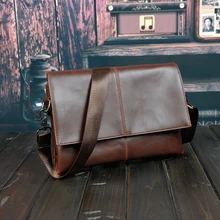 Горячая известный бренд дизайн кожаная мужская сумка, Повседневная Деловая кожаная мужская сумка, винтажная модная мужская сумка через плечо