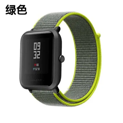 22 мм 20 мм нейлоновый ремешок для Xiaomi Amazfit Bip Pace ремешок на запястье нейлоновая петля ремешок на липучке Смарт часы аксессуары браслет - Цвет: 5