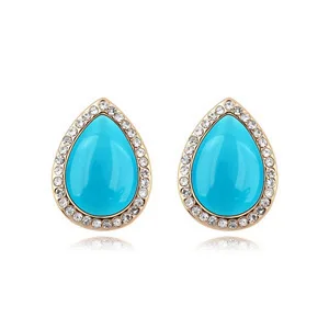 Korean Version Of The New High-end Fashion Earrings Retro Small Incense Opal - Elegant Water | Украшения и аксессуары