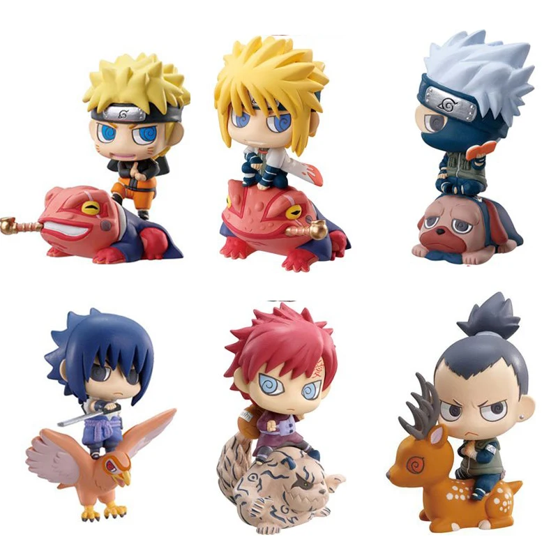 Shuukaku Naruto Shippuden kakahi Hatake Uchiha Sasuke Uzumaki Gaara Bijuu Kyubi Hokage Tobirama Фигурки игрушки модель куклы - Цвет: D In Bag