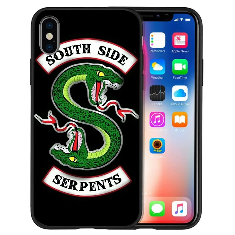 Американский ТВ ривердейл Southside Serpents для iPhone X XR XS Max 5 5S SE 6 6S 7 8 Plus чехол для телефона Funda Coque Etui - Цвет: H1297