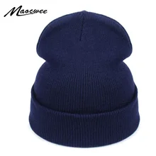 Women Hat Solid Knitted Beanie Winter Hats for Women Mens Ladies Unisex Bone Cotton Spring Autumn