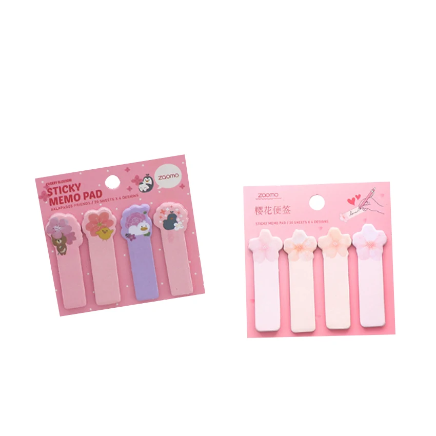 

30pack/lot Beautiful Cherry Blossom Sticky Notes Special Shaped Notes N Times Stick 2 Choose For Gifts