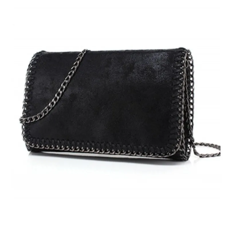 

YESIKIMI Women Falabellas bag Crossbody Bag Shiny PU Leather Purse Chain Stella Bags Luxury Brand Clutches Bolsos