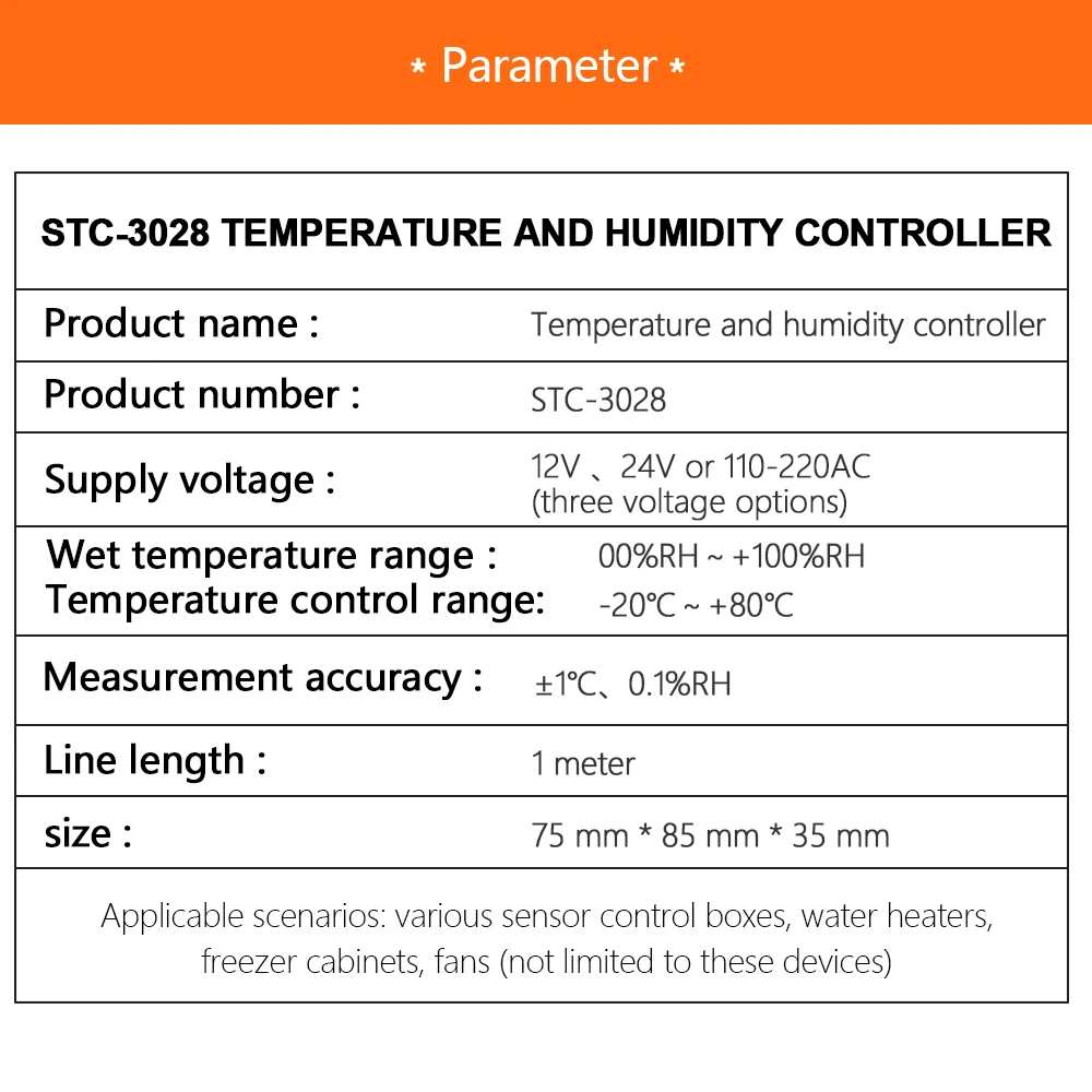 SHT2000 STC-3028 AC 110V 220V DC 12V 24V цифровой регулятор температуры и влажности Термостат гигрометр
