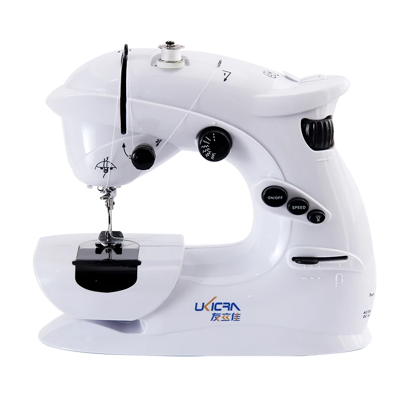 

Easy To Operate Multifunction Household Portable Sewing Machine Power Uses Dc 6V 1000mA Adaptor Or 4"AAbatteries(Not Incl)