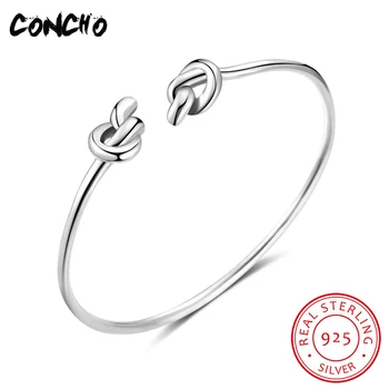 

2018 Direct Selling Rushed Party Armbanden Voor Vrouwen Concho Jewelry 925 Sterling Geometric Bracelet For Women
