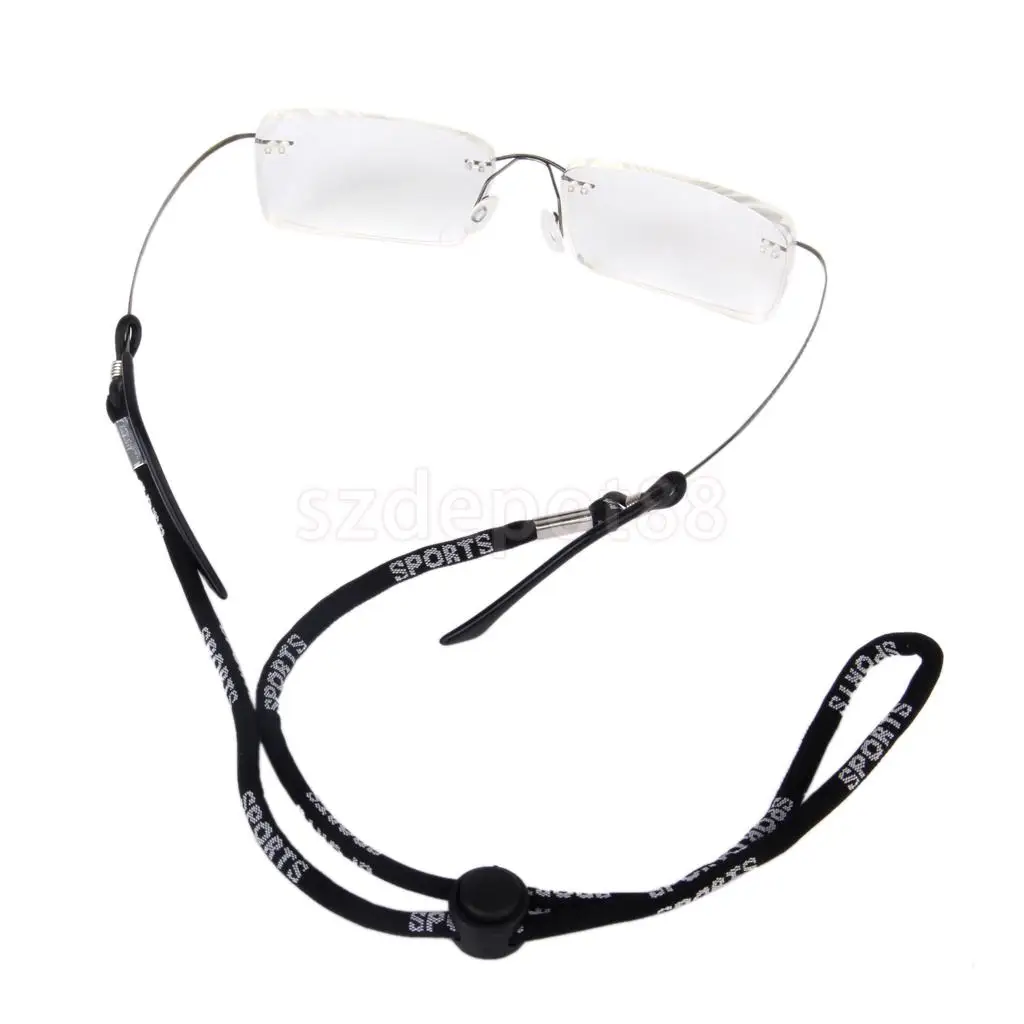 

New 2014 Brand New Black Adjustable Eyeglass Holder Sunglass Eyewear Cord Neck Strap