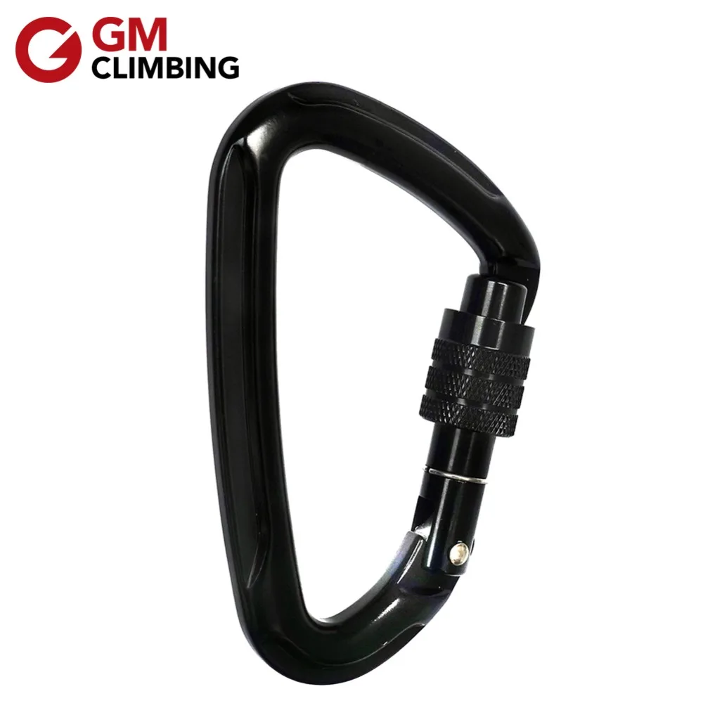 GM CLIMBING 30kN Micro Rotator Climbing Rope Swivel and 24kN D Locking Carabiner for Climbing Arborist Backyard Swing