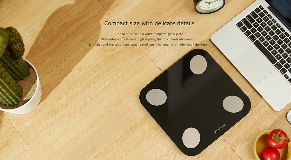 YUNMAI Mini 2 Balance Smart Body Fat Scale Intelligent Data Analysis APP Control Digital Weighing Tool from Xiaomi