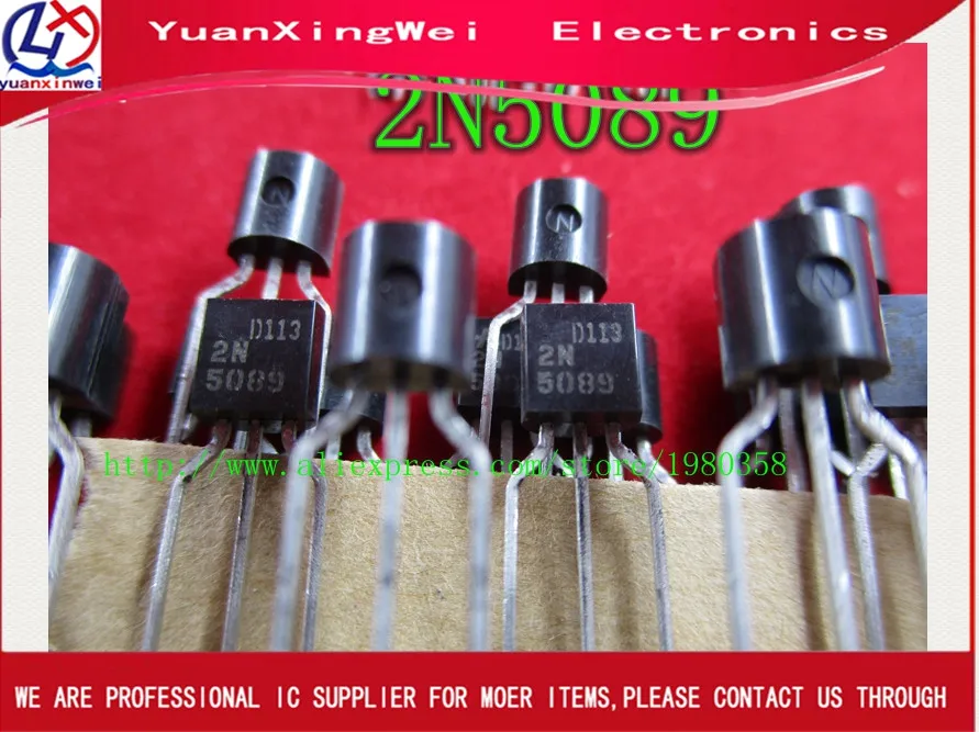 

Free shipping 10pcs/lot Transistor 2N5089 TO-92 original authentic