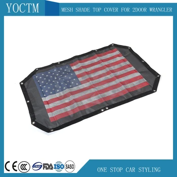 

Car Roof Mesh Shade Top Cover UV Sun Protection for Jeep Wrangler JK 2007-2017 2 Doors Car External Accessories Polyester 1pcs