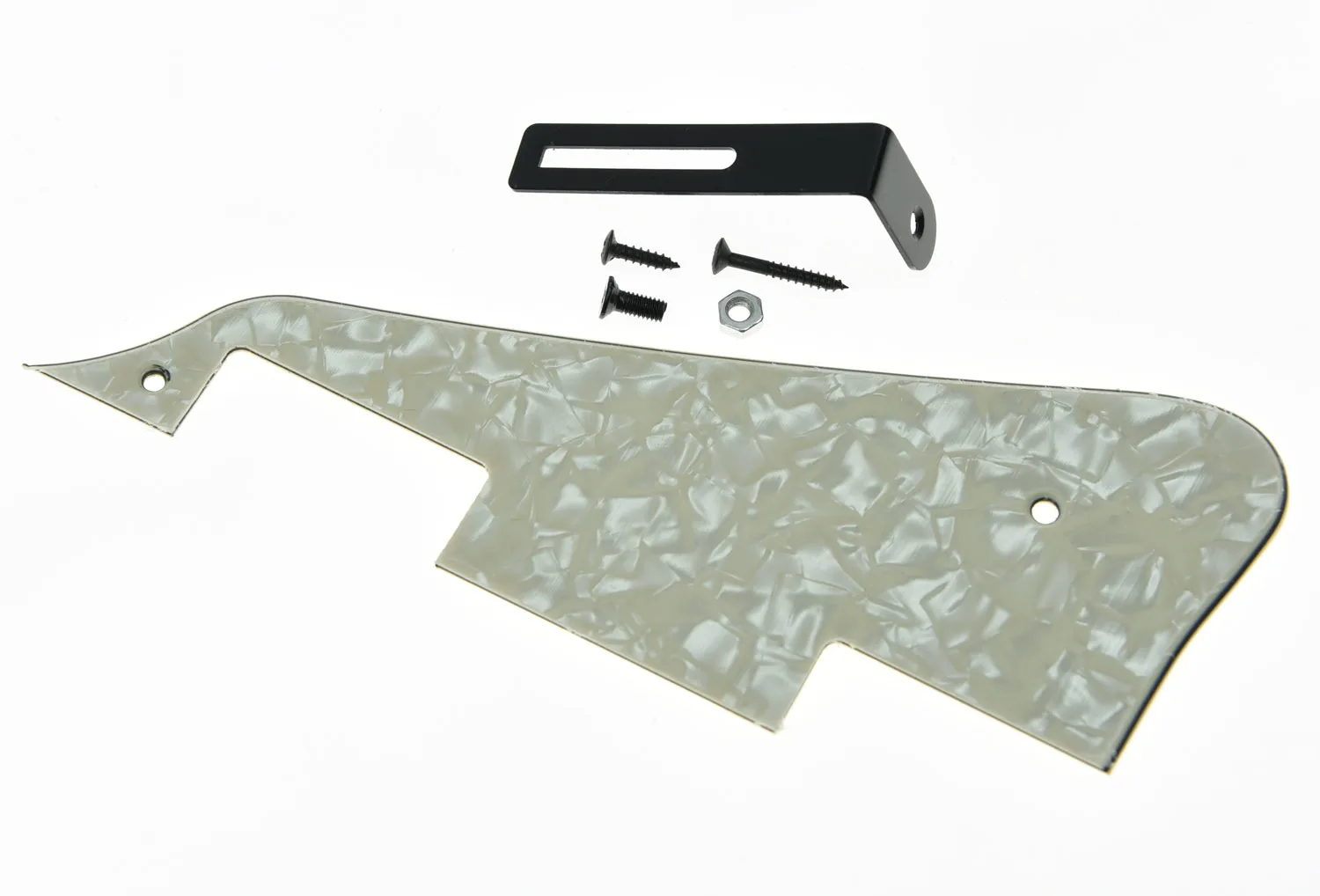 

KAISH LP Guitar Pickguard Scratch Plate Aged Pearl w/ Black Bracket fits For Epiphone