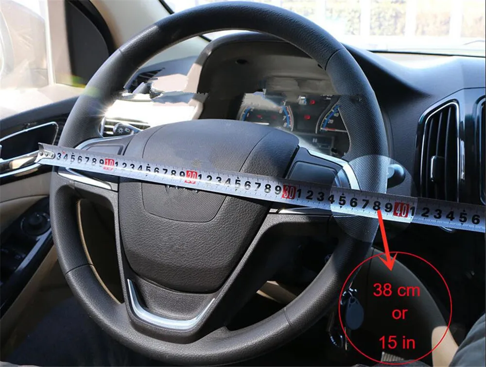 Автомобильный чехол на руль 38 см аксессуары для салона автомобиля Honda Pilot Insight HR V CR