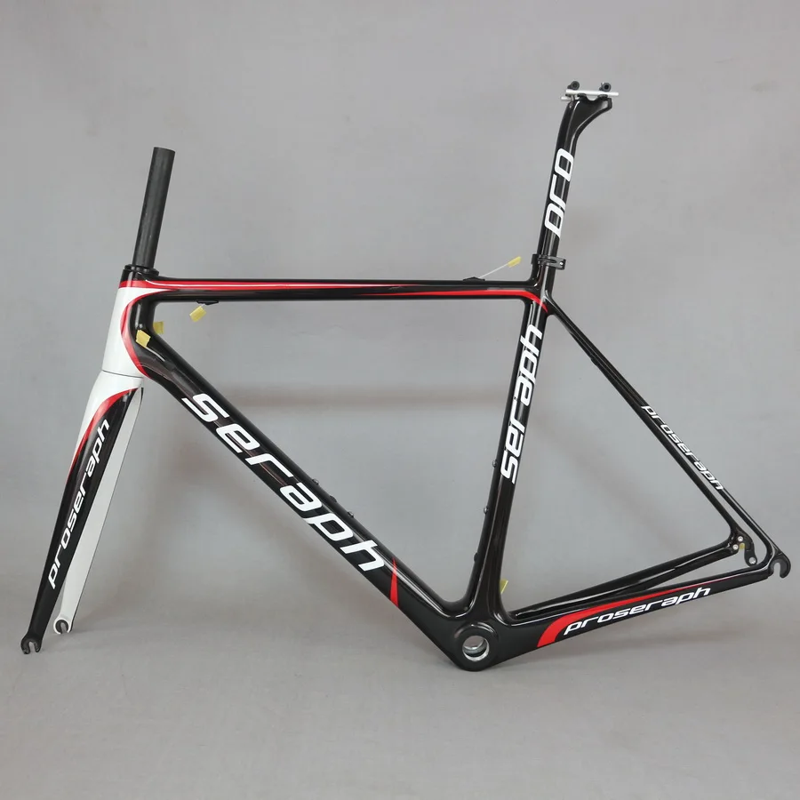 Excellent Hight modulus toray t1000 carbon fiber black fox BSA normal brakes all internal cable road bike frame FM066 1