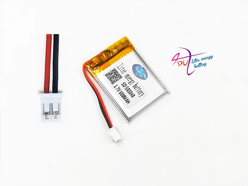 10 шт 3,7 V 600 mAh JST PH 2,0 мм 2pin 503040 литий-полимерный Перезаряжаемые Батарея для Mp3 dvd-камера gps bluetooth электроники