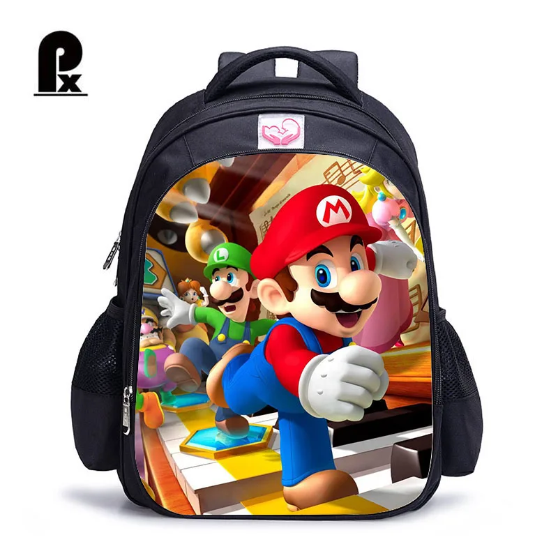 

New Style Super Mario Schoolbag Mochila Infantil Mario Backpack for Teenager Boys and Girls Cartoon Book Bag Mochila Infantil