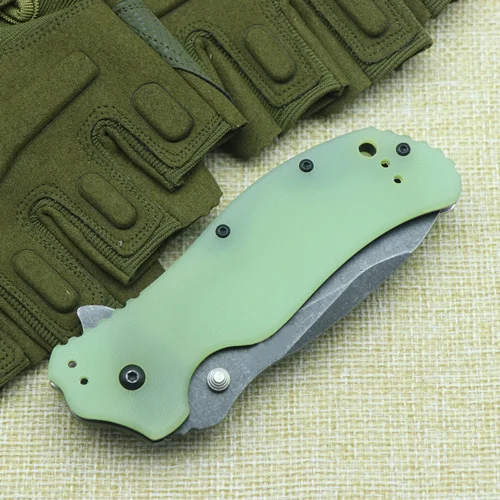 ZT0350BW складной нож S30V стальное лезвие G10 Ручка Открытый Отдых Охота карманные Фруктовые Ножи EDC инструменты - Цвет: light green