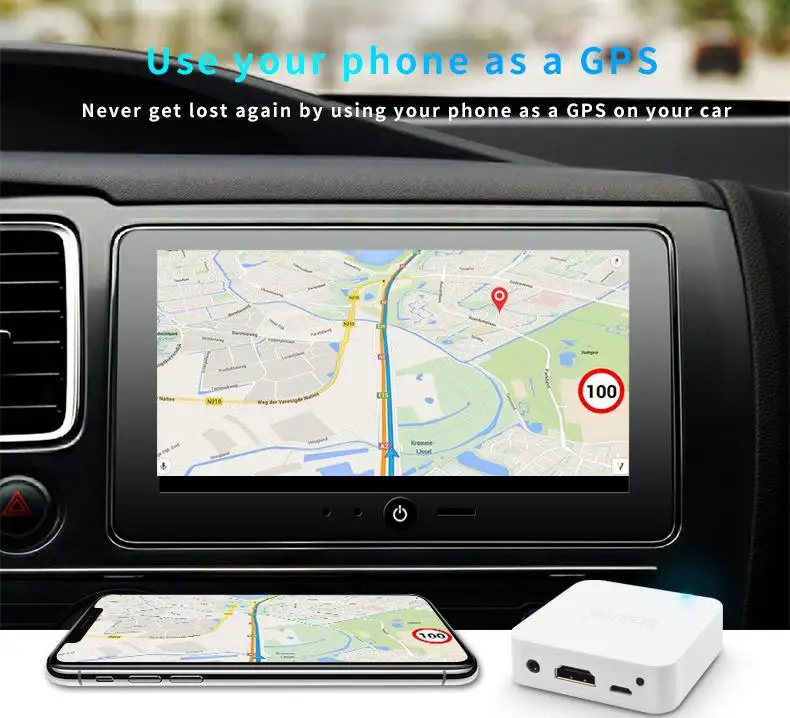  X7 Car Wireless WIFI Mirror link Box HDMI Dongle For iOS Android Phone Audio Video Miracast DLNA Sc