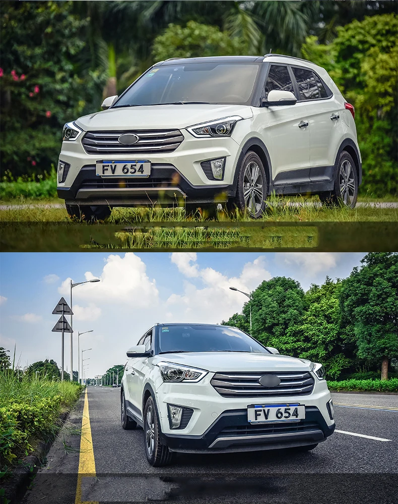 Автомобильный Стильный чехол на головную лампу для hyundai Creta IX25, фара Sentra, светодиодный фонарь DRL H7 D2H Hid, вариант биксенонового луча