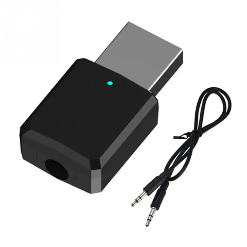 

Easy Use Lightweight Durable Bluetooth Transmitter Receiver Stereo Home Computer Portable Audio Adapter Stable USB Powered
