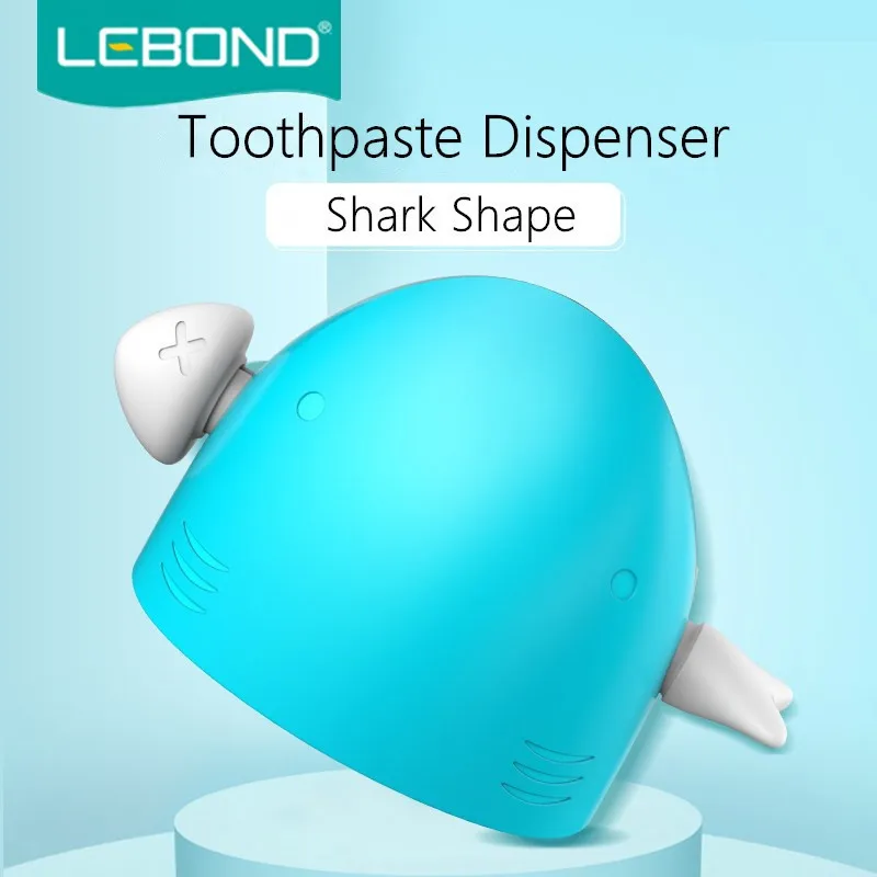 

LEBOND Rolling Toothpaste Squeezer Shark Shape Cartoon Toothpaste Dispenser Tooth Bathroom Accessories