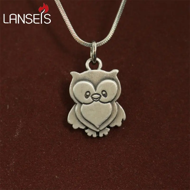 

Lanseis20 шт. оптовая продажа, крошечные милые Подвески в виде совы из мультфильма для женщин, ожерелье, украшения в виде животных, простое летнее ожерелье, подарок для друга