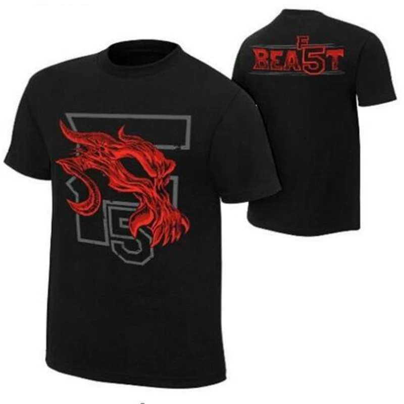 أزياء قصيرة الأكمام المصارعة بروك 2018 جديد نجم F5 الوحش سيث AJ ليسنر Suplex مدينة رولنز الشرير أنماط تي شيرت رجالي أزياء قصيرة الأكمام المصارعة بروك 2018 جديد نجم F5 الوحش سيث AJ ليسنر Suplex مدينة رولنز الشرير أنماط تي شيرت رجالي