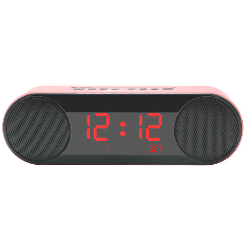 Multi function Wireless Bluetooth Speaker Alarm Creative LED Display