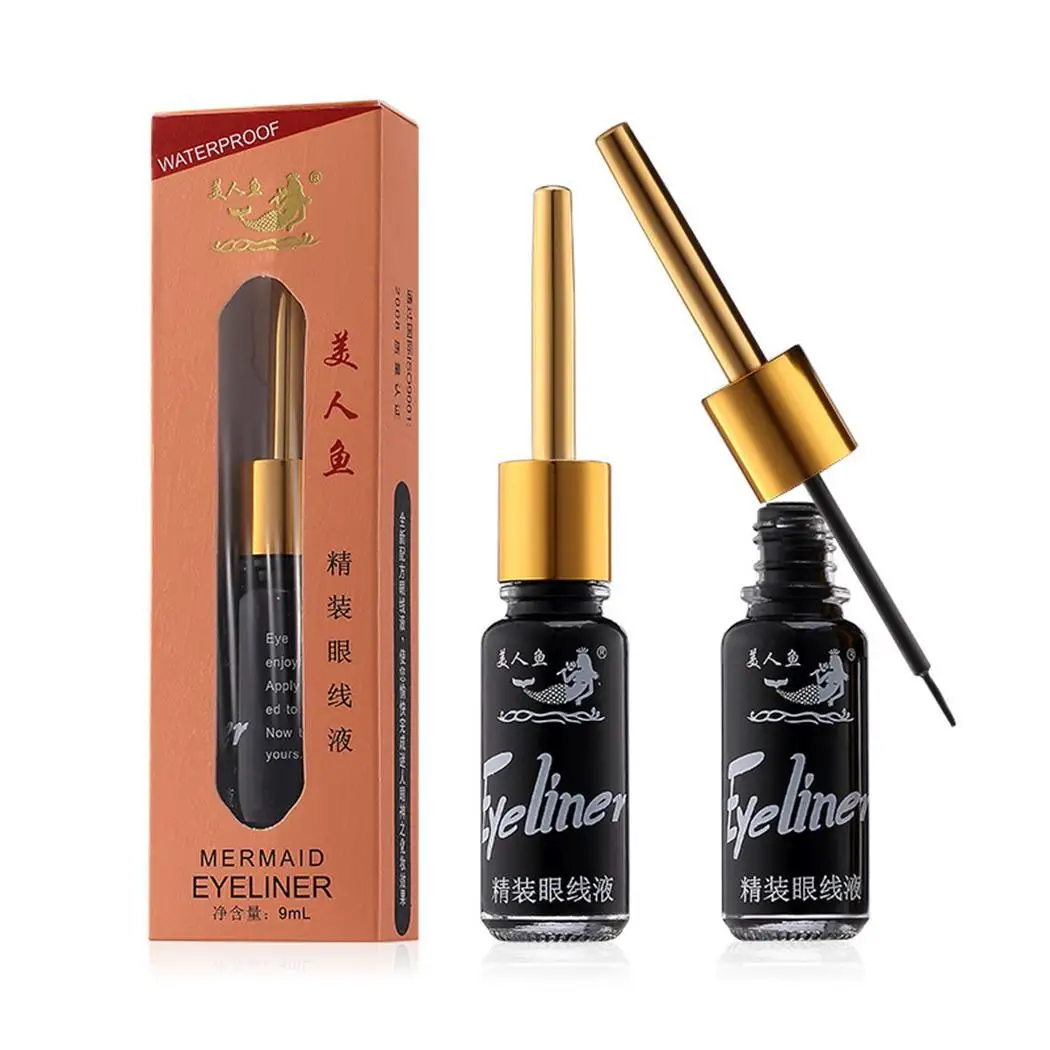 Long lasting waterproof yellow liquid eyeliner 9 ml low light