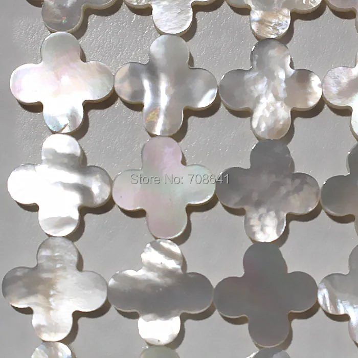 

New Flat Four leaf Clover MOP Shell Cabochons Stone Flat Cabochon CABs Jewelry Wholesale
