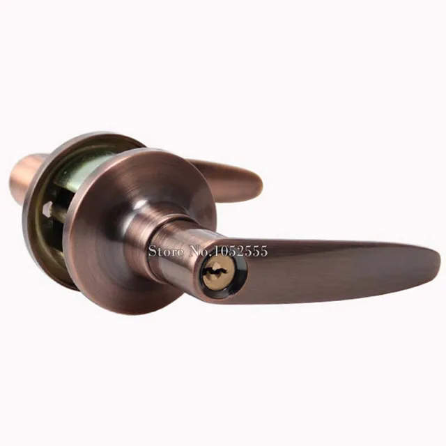 Oil Rubbed Bronze Door Lever Handle Lock Set interior door lock Living Room Bedroom Bathroom door
